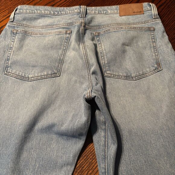 Madewell The 1991 90's Straight-Leg Jean Light Blue Wash Tag 36x32 Actual 38x28 - Picture 4 of 13
